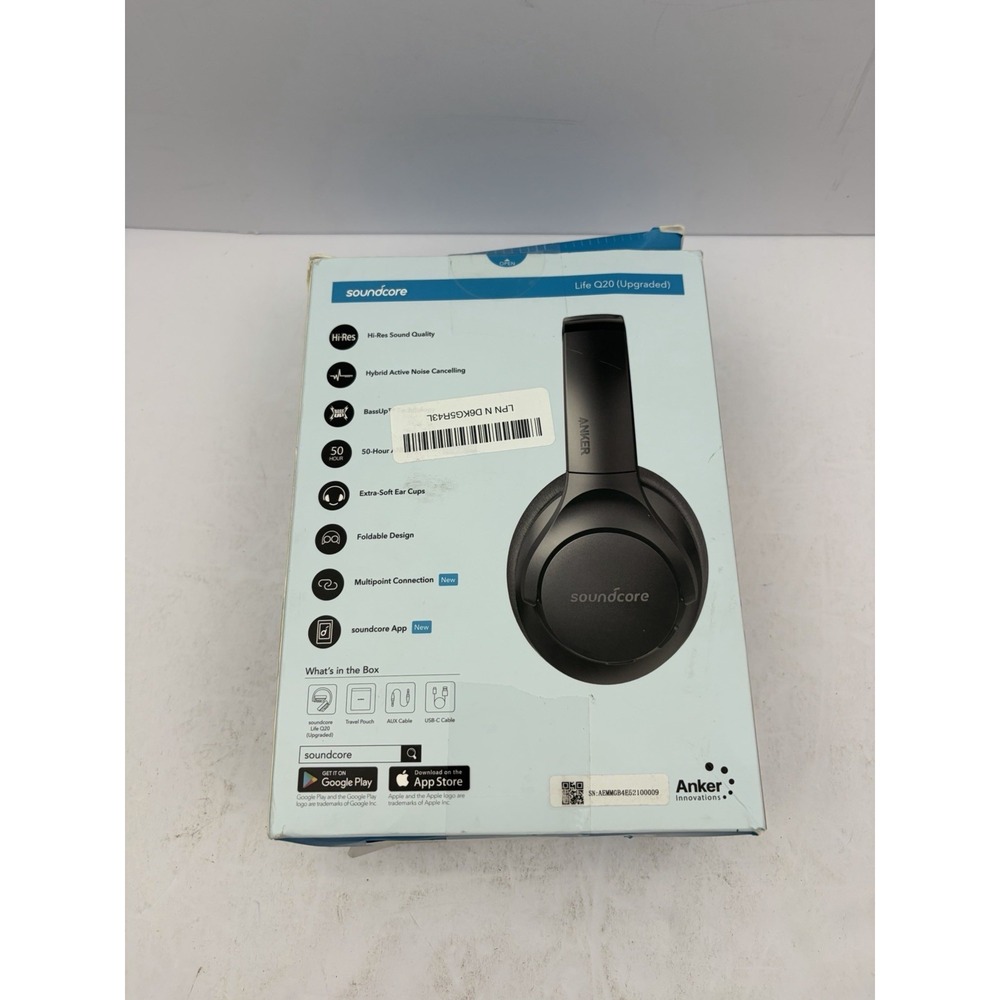Soundcore by Anker Q20i Hybrid Active Noise Cancelling Headphones, Big Bass - Picture 7 of 9